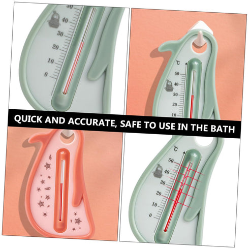 TOPPERFUN Bath Penguin Thermometer Floating Cartoon Water Temperature Monitor for Newborns and Toddlers Anti-Burst