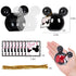 fozi cozi, 8 Pack Mickey Themed Mouse Party Favors for Kids 4-8 - Mouse Birthday Party Supplies, Candy Box Bags, Ice Cream Containers Bowls, Black