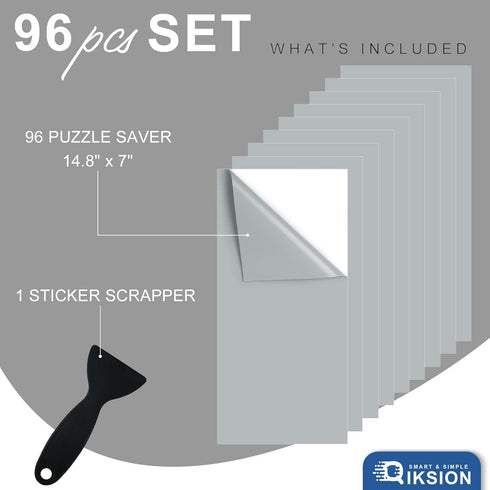 96 16 1000 Puzzle Saver Sheets - Sheets, Peel & Stick, Preserve Puzzle