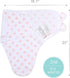 Set 3 0-3, 3-6 The Peanutshell Baby Swaddle Blankets of - Baby Girl Sleep Sack for Newborn, Newborns Sack Month