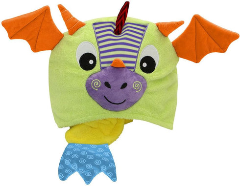 Zoochini Child Plush Terry Hooded Towel - Drool the Dragon
