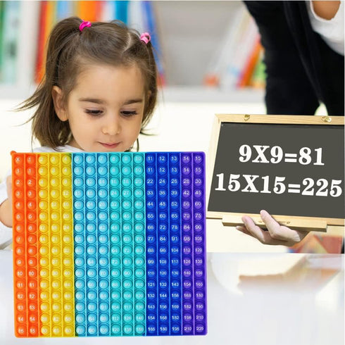 Multiplication Table P00P Rainbow Math Game Toy - Learning Math Multiplication Calculation Operations