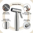 OJJBAVKFQ HandheldSprayer for Toilet Brass Baby Cloth Diaper Sprayer Portable Hand Held ToiletSprayer Head withHose