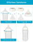 1m+, 6 Count Silicone Nipple for Pigeon Baby Bottle, Size S, Slow Flow