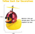 Wonuu Rubber Duck Car Ornaments, Yellow Duck Dashboard Decorations with Cool Glasses and Propeller Helmet