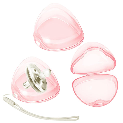 NISXABEBE Pacifier Case,3 Pack BPA Free Pacifiers Holder Case with Lanyard for Diaper
