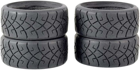 4PCS RC Car Tires for 1:10 On-Road Touring Car - Traxxas HSP Tamiya HPI Kyosho (A)