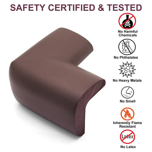 Baby Proofing Edge Corner Protector, 20.5 ft (18.1ft Edge + 8 Corners), Thick Table Bumper Guard, 3M Pre-Taped Corners,