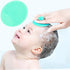 MR LION Baby Bath Brush, Baby Cradle Cap Brush, Silicone Massage Brush, Silicone Scrubbers Exfoliator Brush, Baby Skin