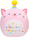 Cat Plush Toy 12 Inch Cute Unicorn Cat Birthday Stuffed Animal, Soft Plushies Pillow for Kids Room Decoration