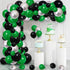 Green Black Silver Balloon Garland Arch Kit, Metallic Balloons for Video Game Birthday Decorations