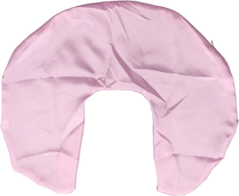 Pink Satin Nursing Pillow Cover - Soft & Washable