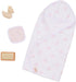 LullaBaby Hooded Bath Towel in Pink Star Pattern Bath Toys & Pink