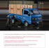 Truck,1:16 2.4GHz 3 Remote Control Car RC Kei Scale RC Transporter Pickup Truck, All Terrain RC Transport Cars