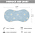 decor gift 4 Pack 22x11in Cotton Muslin Baby Burp Cloths Breathable Cartoon Swan Sunflower Pastel Blue washcloth