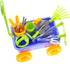 PowerTRC Garden Wagon & Tools Toy Set 15 Pcs Kids Gardening Tools