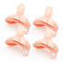 Garkoko Baby Pacifiers 0-6 Months, Breast-Like Shape Soft Silicone Newborn Pacifiers with