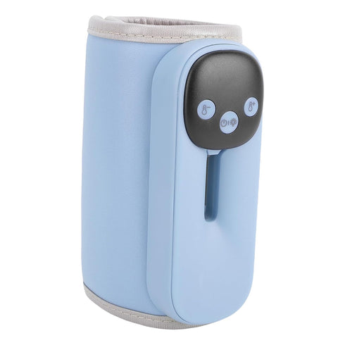 RiToEasysports 11 Settings Baby Bottle Warmer, Portable Cordless Digital Display with Night Light Temperature Compact