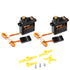DSPOWER 2PCS 4.3G Mini Servo, RC Micro Digital Servo Motor Metal Gear Coreless