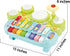Fisca 3 in 1 Musical Instruments Toys - Electronic Piano Keyboard Xylophone Drum Set for Baby & Toddler