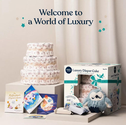 Generic 1-50 Count (1 Pack) Millie Moon Luxury Diaper Cake - Size