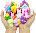CHHOEAV 24 Pack Easter Mochi Squishy Toys Filled Easter Eggs, Plastic Easter Eggs Filled with Easter Squishy Toys
