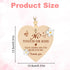 Penitue Wooden No Touch or Kiss Baby Sign, Cute Heart Shape Do Not Touch Baby Sign with Hanging Rope for Stroller Car