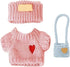 SHUOXUKE Set 17cm Doll)3-Piece for Dolls Clothes Outfit for Dolls (No Handcrafted Crochet Accessories with Pink Heart
