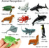 24-Pack Sea Ocean Animal Figures - Realistic Plastic Pool Party Toys Set for Children's Educational Gifts