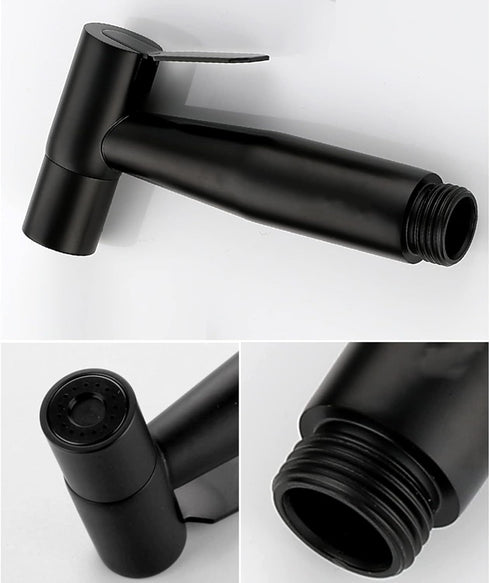 PDOLIGBDN Bidet Sprayer Head Black Shower Faucet Bidet Cloth Diaper Sprayer for Toilet Toilet Shower Head Black