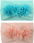WZT Stretchy Knot Nylon Baby Headbands for Newborn Girls, Infant Toddlers, Kids Bows, Child Hair Accessories