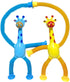 Veakeqe 16 PCS Telescopic Suction Cup Giraffe Sensory Toys, Pop Tube Fidget Toys Bulk for Toddlers, Kids Travel, Easter