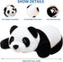 Giant Weighted Panda Plush, 2.87lbs Cute Big Panda Pillow Toy for Kids and Adults, 39.3 Inch