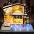 Spilay Dollhouse Miniature with Furniture - DIY Wooden Crafts Doll House Kit, 1:24 Scale Creative Room Gift with Music