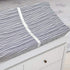 American Baby Company 2 Pack Printed 100% Cotton Knit Fitted Changing Table Pad Cover, Gray Stripes & Sports