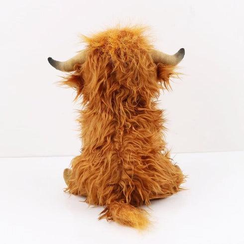 Highland Cow Stuffed Animal, Cute Plush Doll Toy 10 inch Gift for Girls Boys Christmas (Highland Cow 25cm)