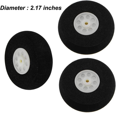 1 Set Aluminum Landing Gear Wheel Kit DIY Parts for RC Plane Jet, Cessna 182 Replacement