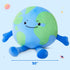 10 Inch Athionsu Earth Plush Pillow Soft Round Planet Stuffed Toy Cute Earth Pillow for Astronomy Education, Kids Room