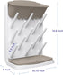 Countertop Ubbi Vertical Baby Bottle Drying Rack, Space Saving Drying Rack Baby Accessory, Taupe