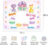Desserts Baby Monthly Milestone Blanket, 48x40in Macaron Cake Blanket Candy Sweets Chocolate for Girl Nursery Newborn Baby Shower,Baby Growth Chart Photography Blanket BTLSME116 by MTMETY