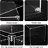 Clear Acrylic Display Case - Self Assemble Box for Collectibles, Alternative to Glass Case (17.7x8x8 inch)
