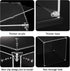 Clear Acrylic Display Case, Self Assemble Display Box for Collectibles, Alternative Glass Case for Doll Toys (6x6x10