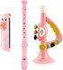 Besiciwiin Toddler Musical Instruments Toy Trumpet, Harmonica, Recorder Flute for Kids Baby, Musical
