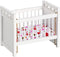 NUOBESTY Miniature Dollhouse Furniture Mini Crib Doll Cradle Decoration for Miniature Dollhouse Party Kit