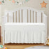 SiinvdaBZX 2-Piece Set Ruffled Crib Skirt & Microfiber Crib Sheet, Fit for
