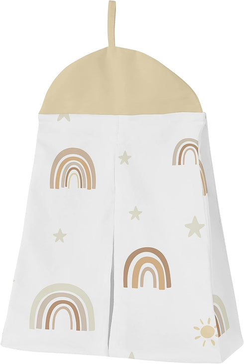 Set 4pc Sweet Jojo Designs Neutral Boho Rainbow Baby Girl Boy Unisex Nursery Crib Bedding Mustard Yellow Pumpkin Orange
