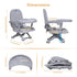 3in1 4 Baby Booster Seat for Dining Table with Removable Tray & Cushion, Portable Toddler Booster Seat, Height