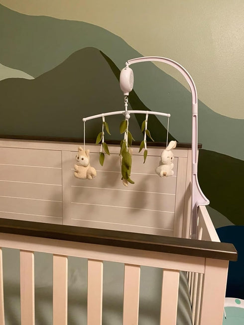 35 Pack Crib Mobile Lullaby Music,Cotton Baby Mobiles for Cribs & N Play, Easy to Install, Stuffed Animals Hanging Toys