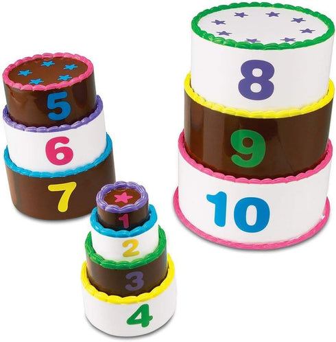 Learning Resources Stack and Count Layer Cake - 10 Pieces, Ages 18+