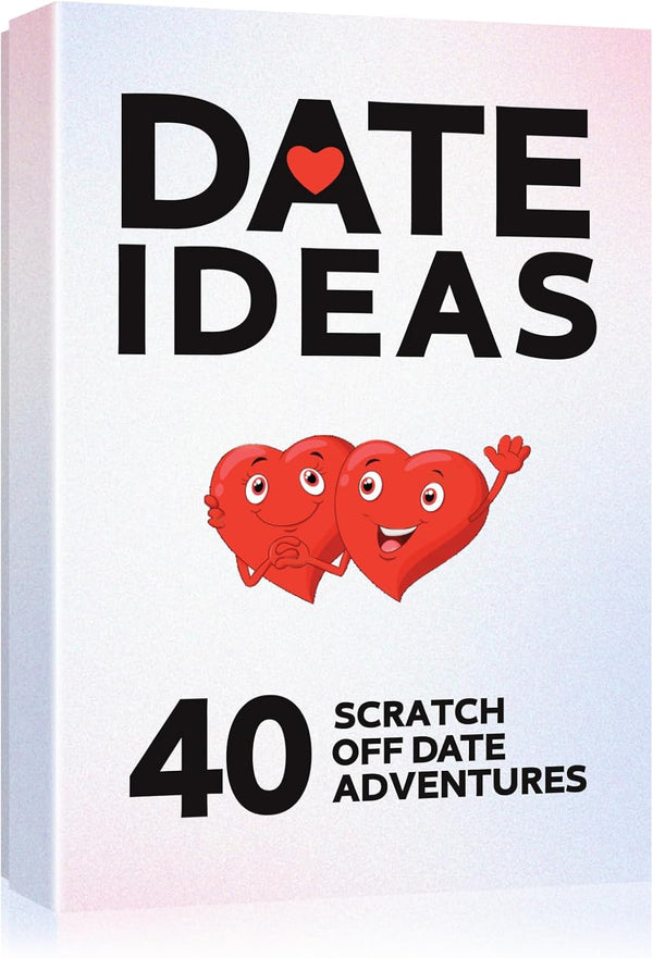 Lapogy Romantic Card Games for Date Night - 40 pcs Date Ideas Scratch